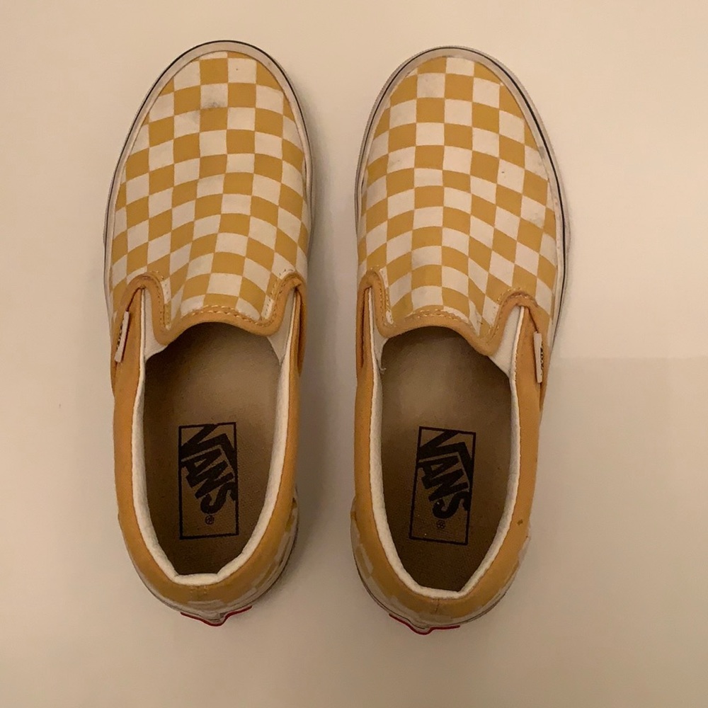 Yellow checkered vans